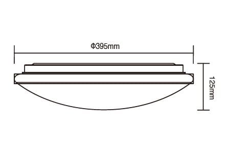 Lumière de plafond LED LED-CES30DMR3DW Dessin